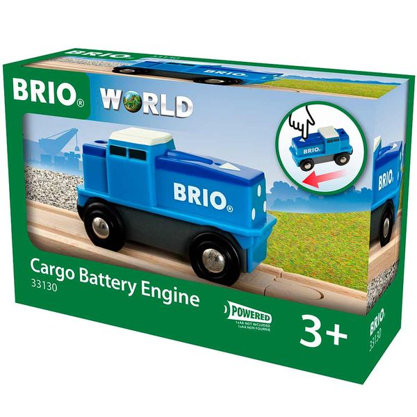 Грузовой локомотив для железной дороги BRIO на батарейках (33130) 33130 фото