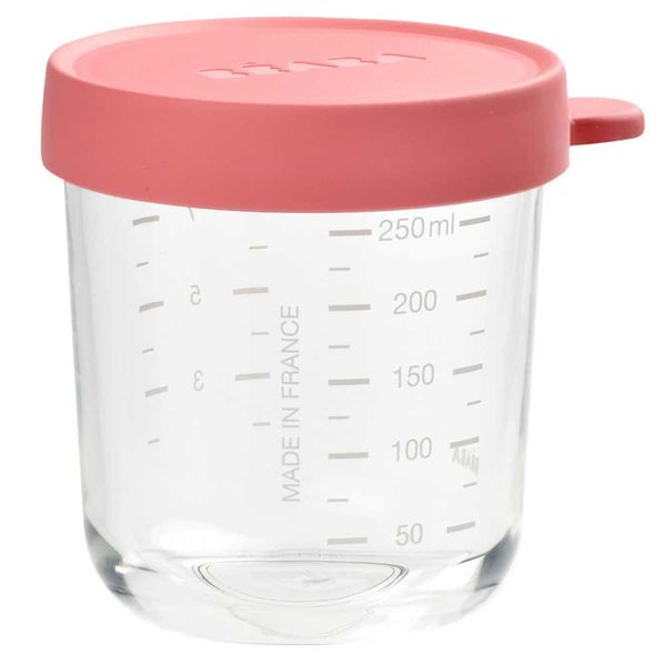 Контейнер скляний для зберігання Beaba 250 мл, рожевий (912653) 912653 фото