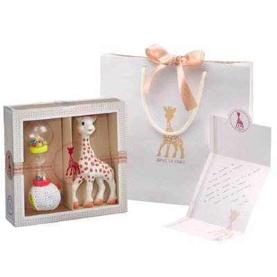 Подарунковий набір для новонародженого з маракасом Жирафа Софі, Sophie la girafe (Vulli) (000009) 000009 фото