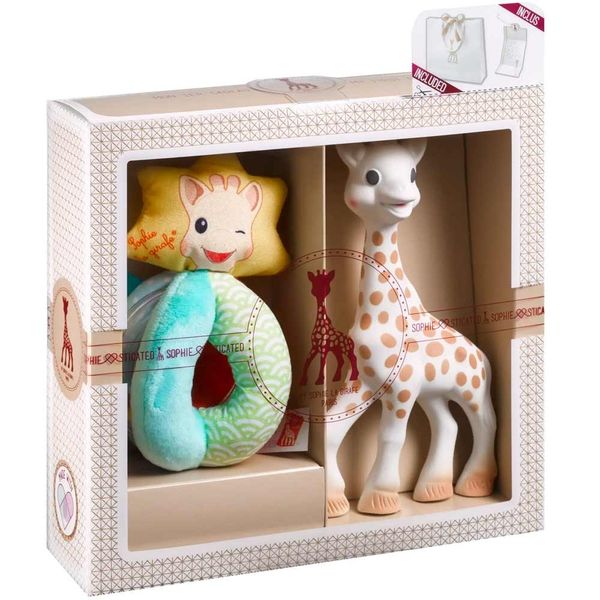 Подарунковий набір для новонародженого з брязкальцем Жирафа Софі, Sophie la girafe (Vulli) (000002) 000002 фото