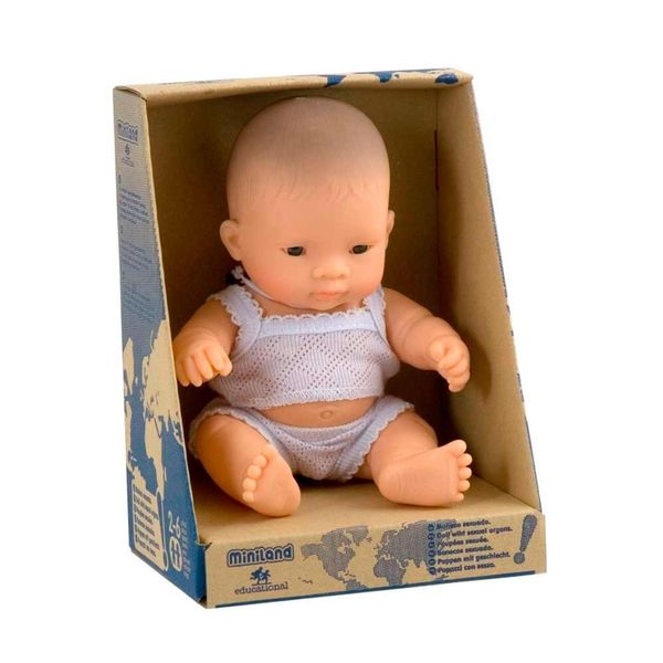Кукла-пупс Miniland анатомическая, 21см, мальчик-азиат (31125) 31125 фото