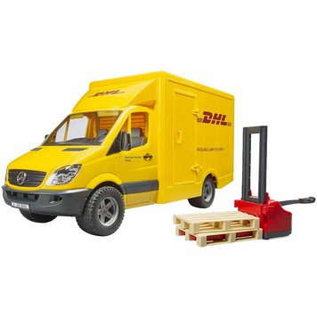 Игрушка Bruder Mercedes Sprinter фургон DHL с погрузчиком M1:16 (02534) 02534 фото