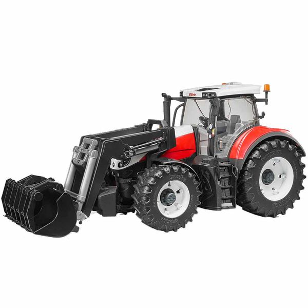 Іграшка Bruder трактор Steyr 6300 Terrus з навантажувачем, червоно-білий (03181) 03181 фото
