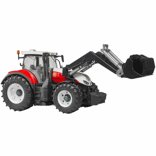 Іграшка Bruder трактор Steyr 6300 Terrus з навантажувачем, червоно-білий (03181) 03181 фото