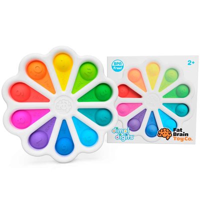Іграшка тактильна кольорові пелюстки Fat Brain Toys dimpl digits (F275EN) F275EN фото