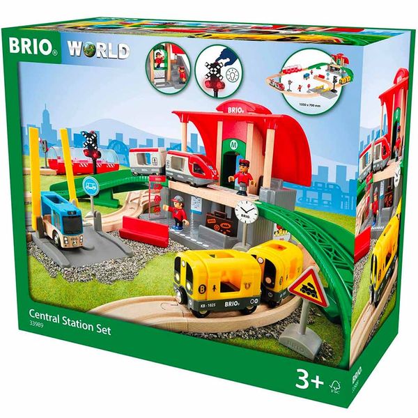 Детская железная дорога BRIO с центральным вокзалом (33989) 33989 фото