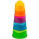 Пирамидка тактильная Чашки Fat Brain Toys dimpl stack (F293ML) F293ML фото 1
