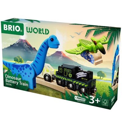 Поїзд BRIO на батарейках з динозаврами (36096) 36096 фото