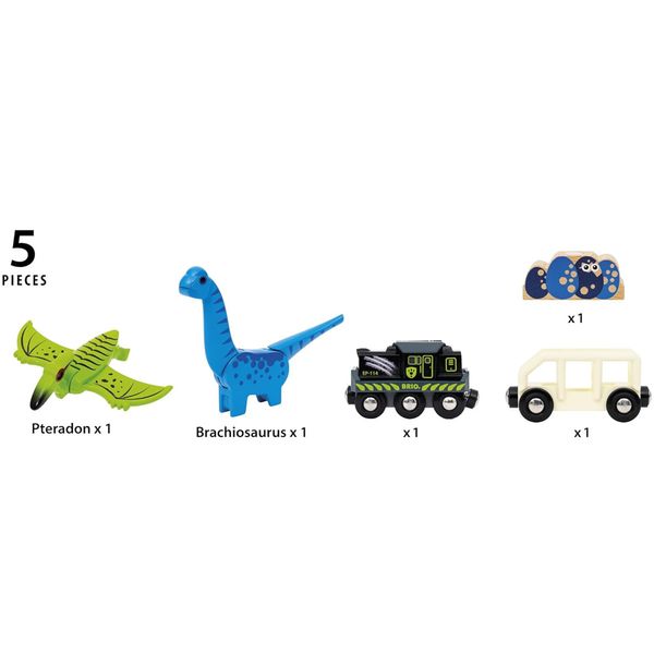 Поезд BRIO на батарейках с динозаврами (36096) 36096 фото