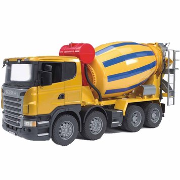 Іграшка-бетоновоз Bruder SCANIA R-series жовтий, М1:16 (03554) 03554 фото