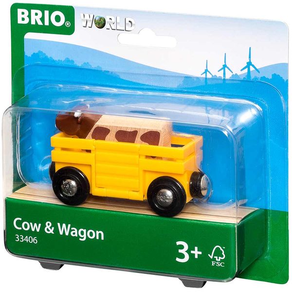 Вагон BRIO з коровою (33406) 33406 фото