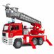 Игрушка пожарная машина Bruder с лестницей (водяная помпа+свет и звук), М1:16 (02771) 02771 фото 1