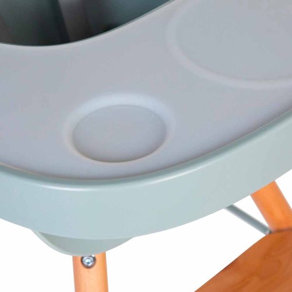 Столик до стільця для годування Childhome Evolu із силіконовим підносом - mint (CHEVOTSMI) CHEVOTSMI фото