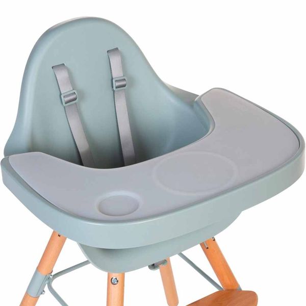 Столик к стулу для кормления Childhome Evolu с силиконовым подносом - mint (CHEVOTSMI) CHEVOTSMI фото