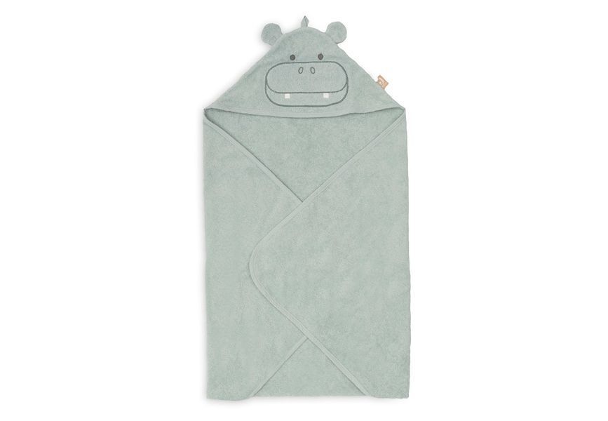 Махровая купальная накидка Jollein 75&times;75 см, Hippo Happy (534-514-68235) 534-514-68235 фото